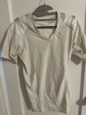 AlignMed Men's Short Sleeve V-Neck Performance Tee — White